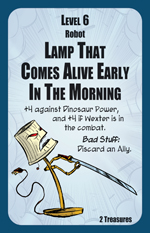 Munchkin Axe Cop Monster: Lamp That Comes Alive Early In The Morning