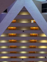 Photo of pyramids in the Luxor hotel and casino in Las Vegas.